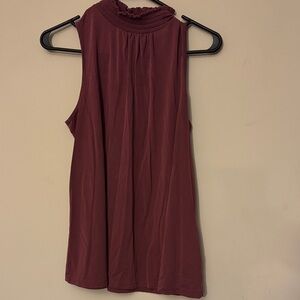 Cupio Sleeveless Maroon Tank Top